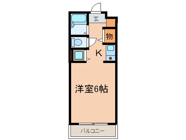 ＹＫハイツ小久保の物件間取画像